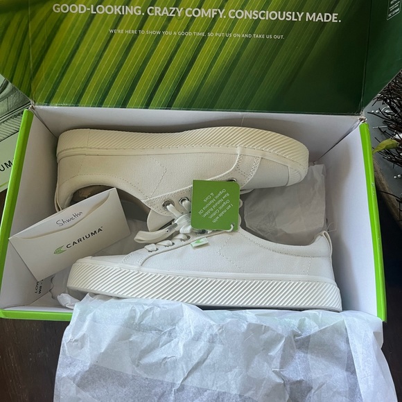 New in box Cariuma OCA low off white canvas sneaker - Picture 9 of 11